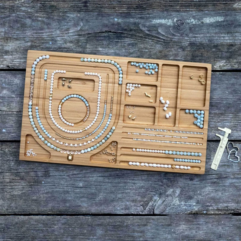 Wood Combo Beading Board for Necklaces, Bracelets and other Jewelry Design