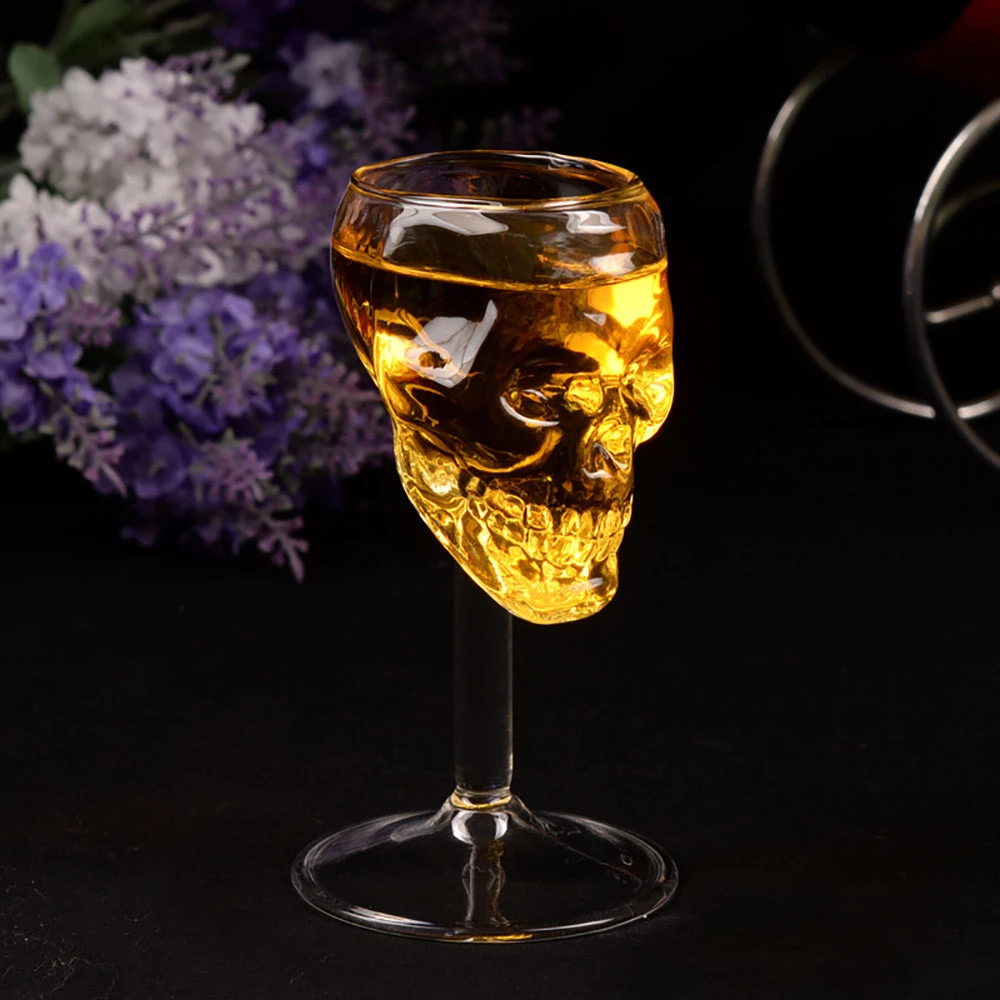 HANDMADE SKULL WINE GLASS
