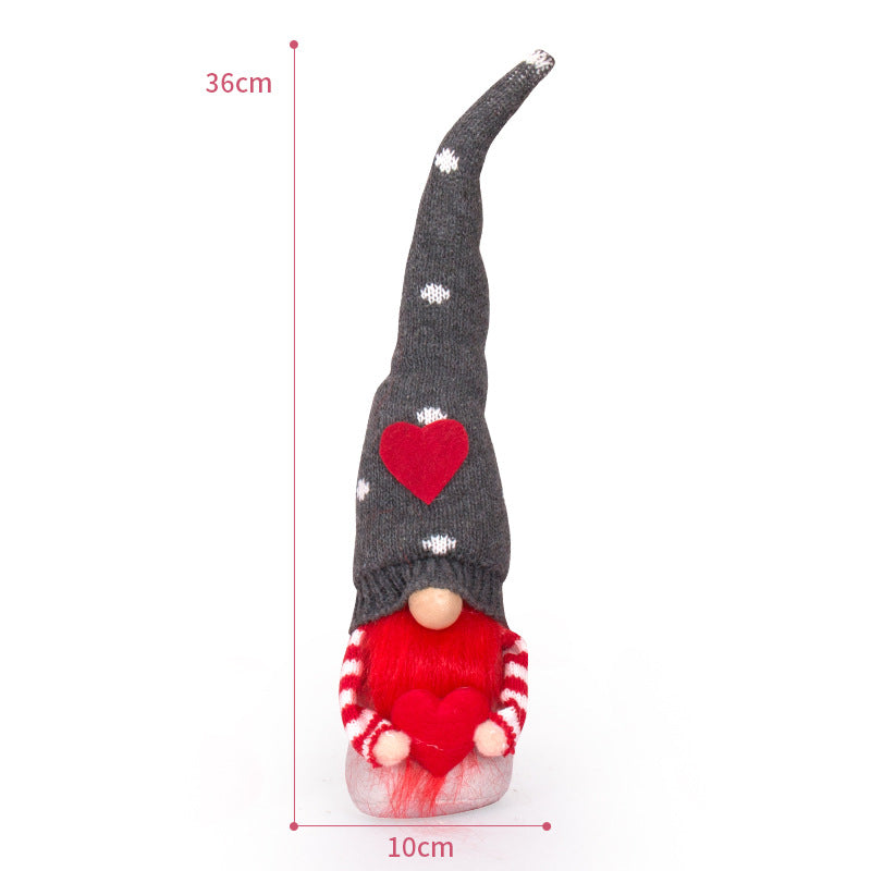 Valentine's Day Long Hat Gnome