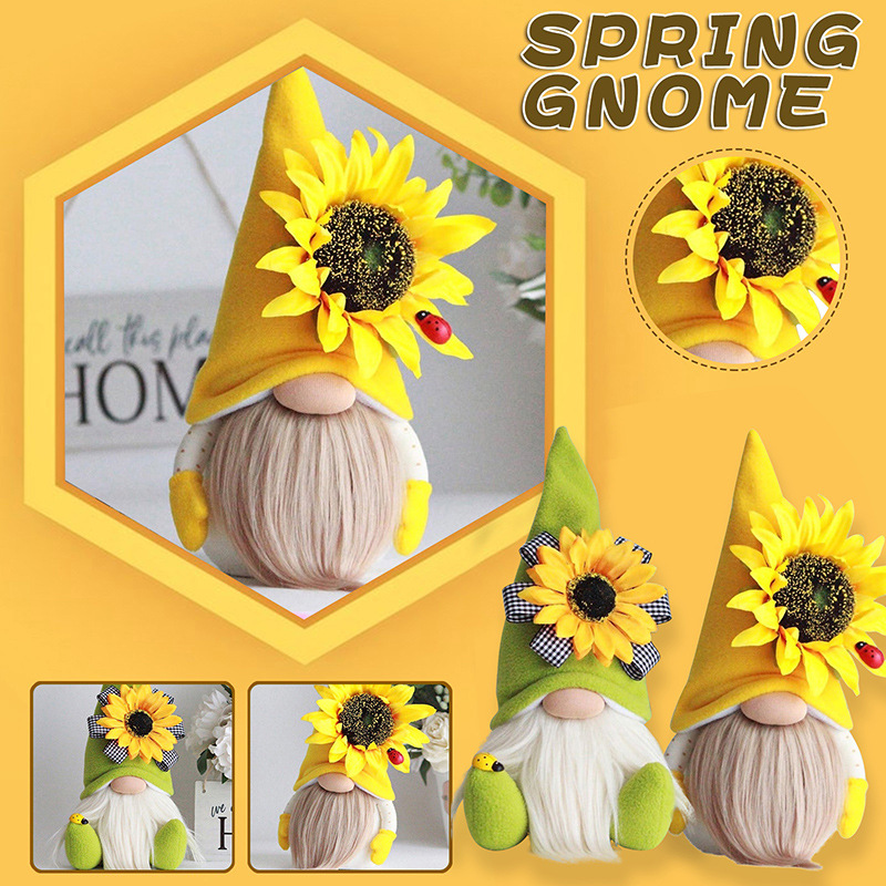 Sunflower Gnome --Tiered Tray Gnome