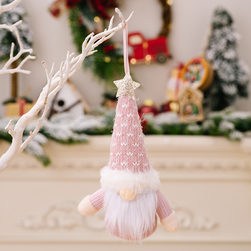 Christmas Striped Gnome Pendant