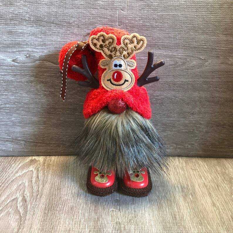 Reindeer Gnome--Tiered Tray Gnome