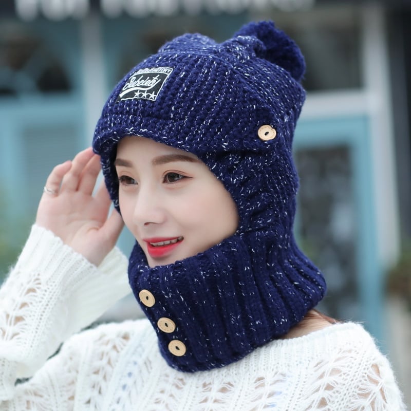 (🎄CHRISTMAS SALE NOW-48% OFF) 2 in 1 Mask Scarf Knitted Hat(BUY 2 GET FREE SHIPPING)