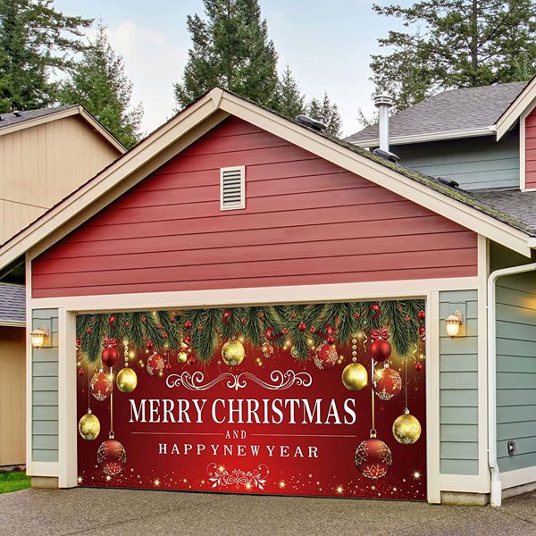 🎁Snow garage door banner ornament