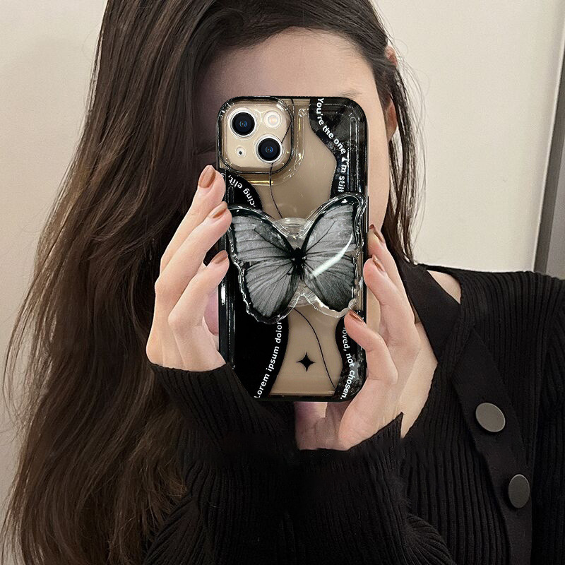 New black butterfly phone case 50% off