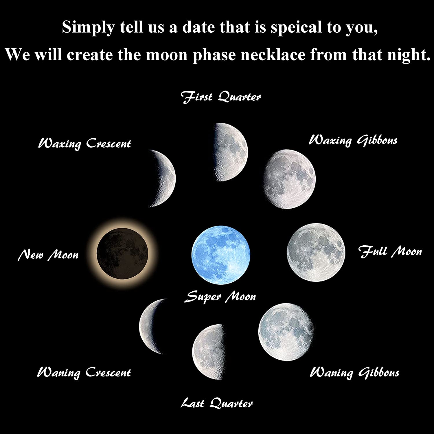 For Love Style CCXXXX ( Birth Moon Phase Photo Frame)