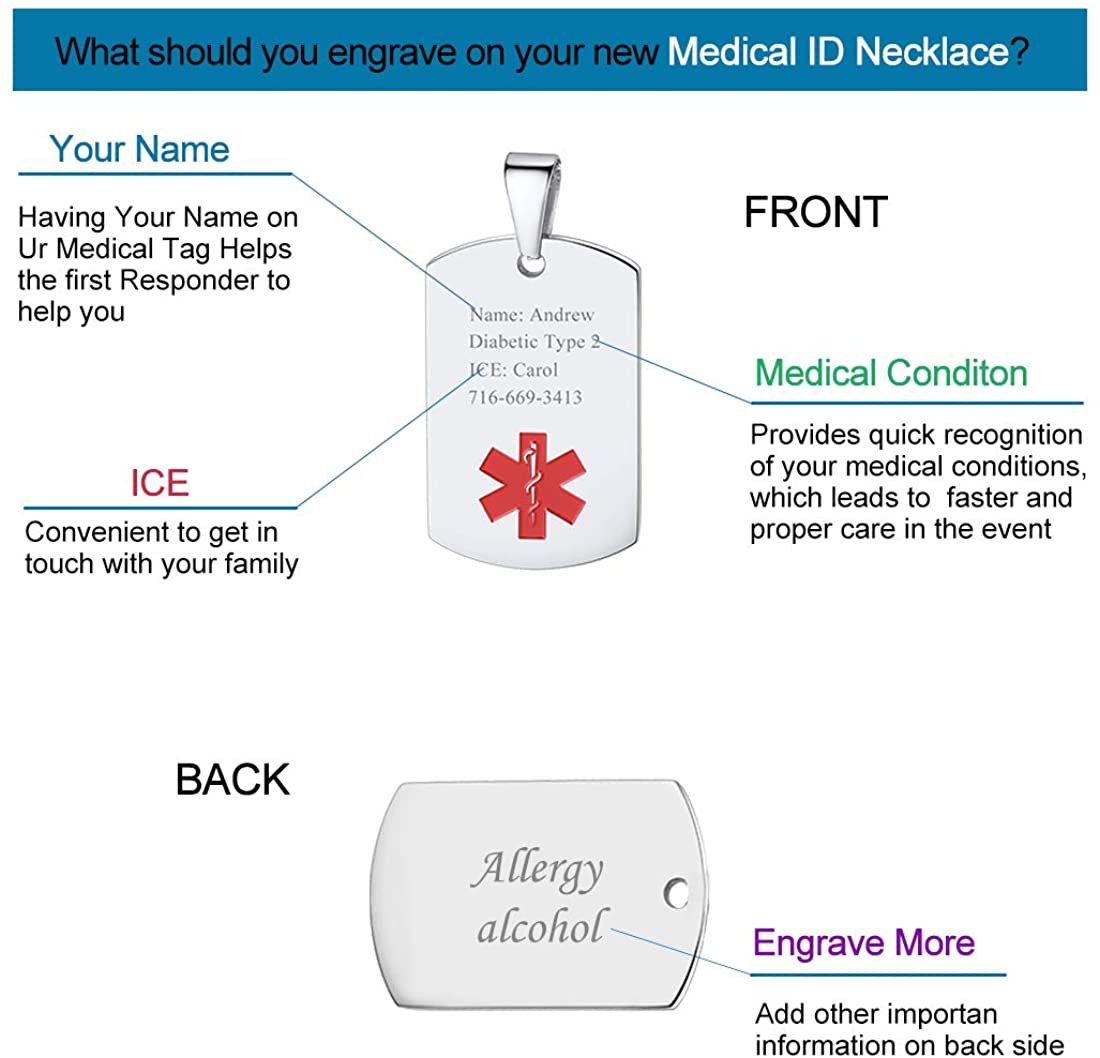 For Medical Alert Style ⅬⅢ