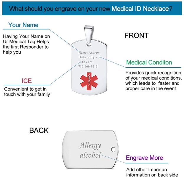 For Medical Alert Style ⅬⅢ