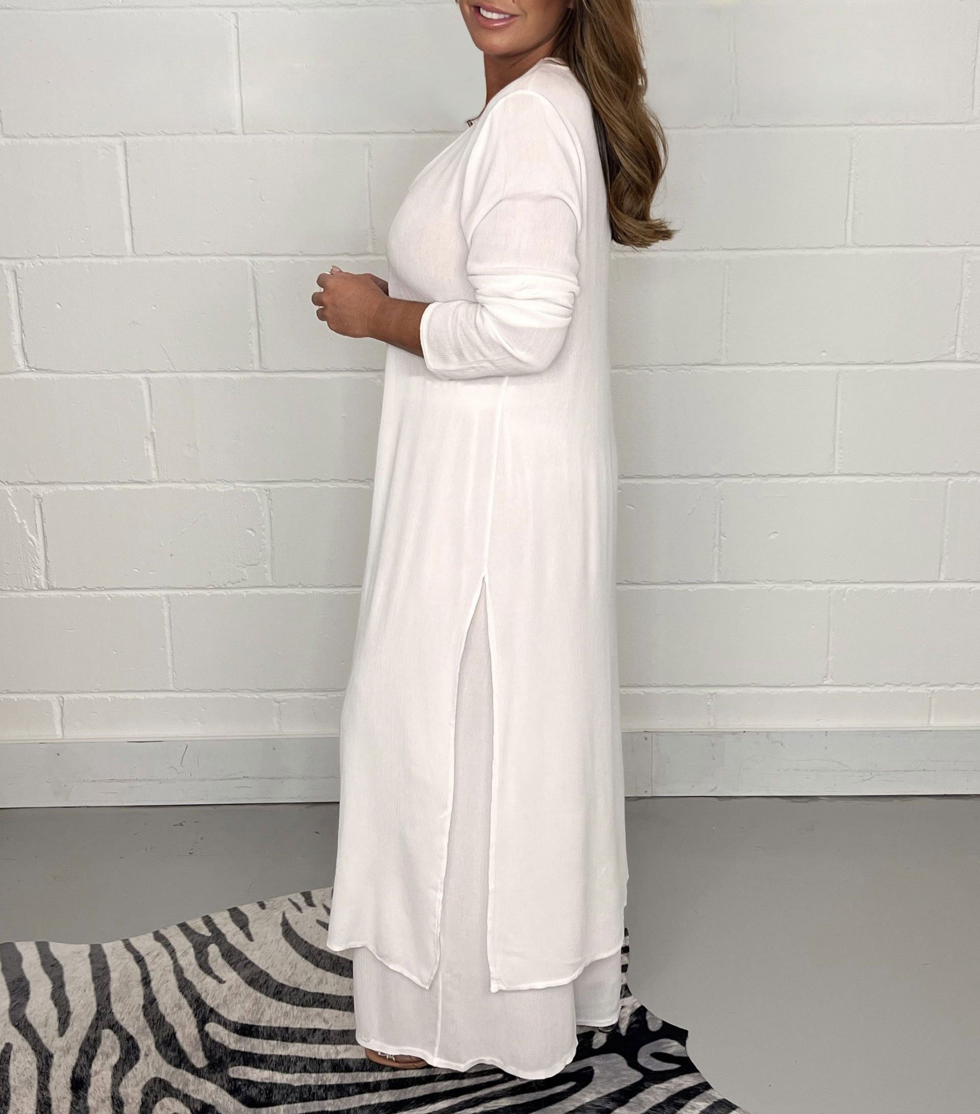  Early Mother's Day Sale-Casual 2 Pieces Suit With Long Top & Matching Trouser(Buy 2 get free shipping)