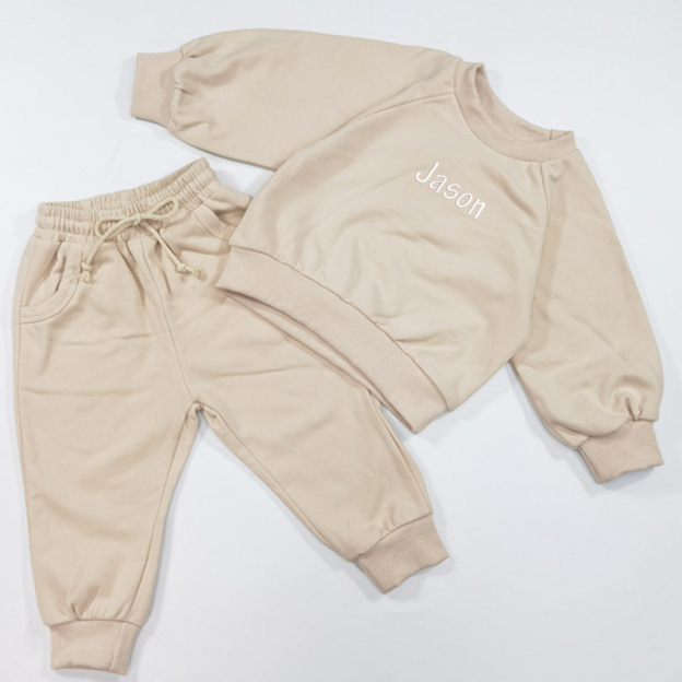 Personalized Embroidery Kids Jogger Set | inSet01