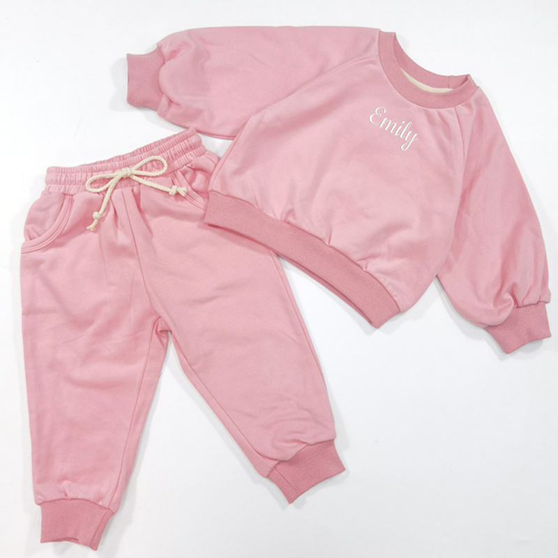Personalized Embroidery Kids Jogger Set | inSet01