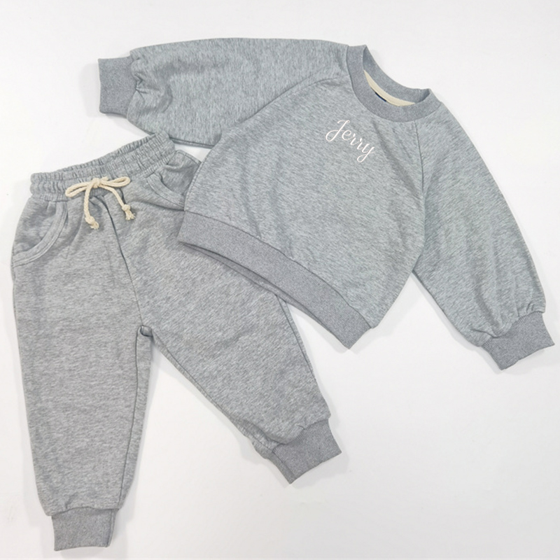 Personalized Embroidery Kids Jogger Set | inSet01