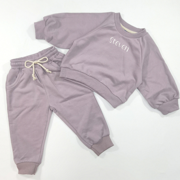 Personalized Embroidery Kids Jogger Set | inSet01
