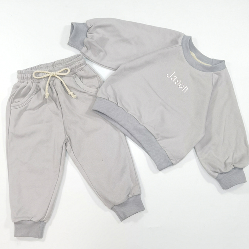 Personalized Embroidery Kids Jogger Set | inSet01