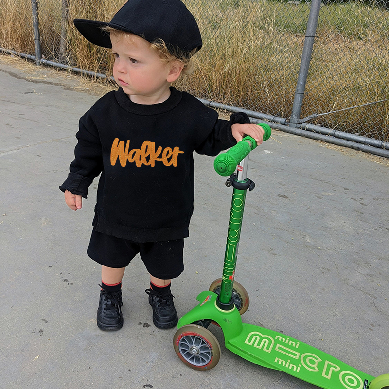 Personalized Hand-Embroidered Kid Cozy Soft Crewneck Sweatshirt | inSweatshirt03