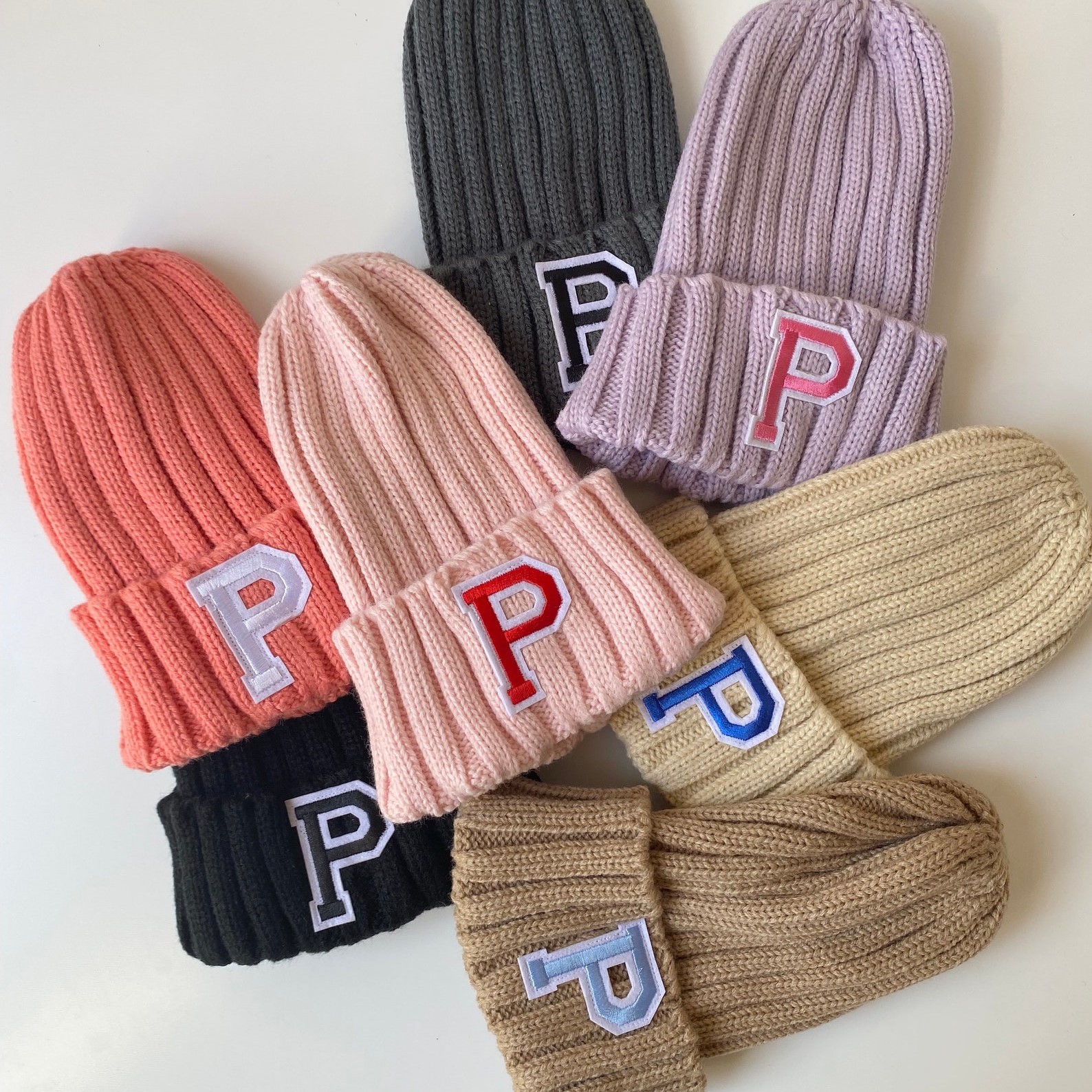 Personalized Patch Leatter Kid Beanie Hat | INKid19