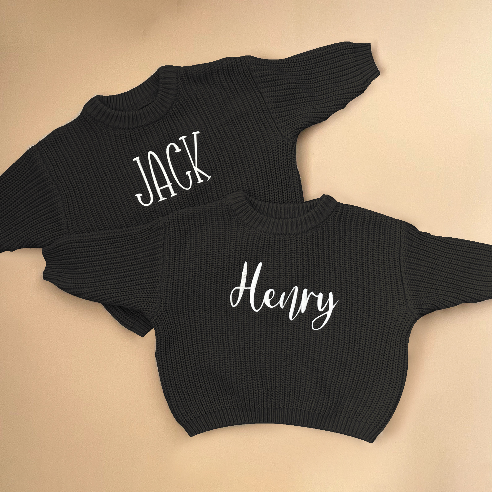 Personalized Embroidered Color Kids Sweater | inSweater01