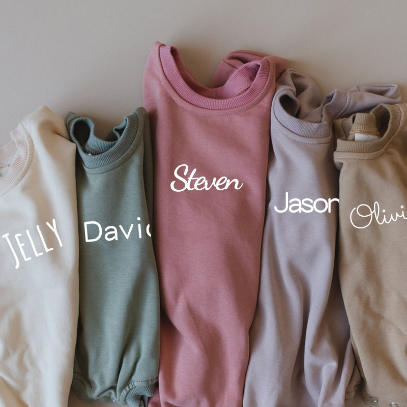 Personalized Kids Cozy Soft Sweatshirt Romper | inRomper02