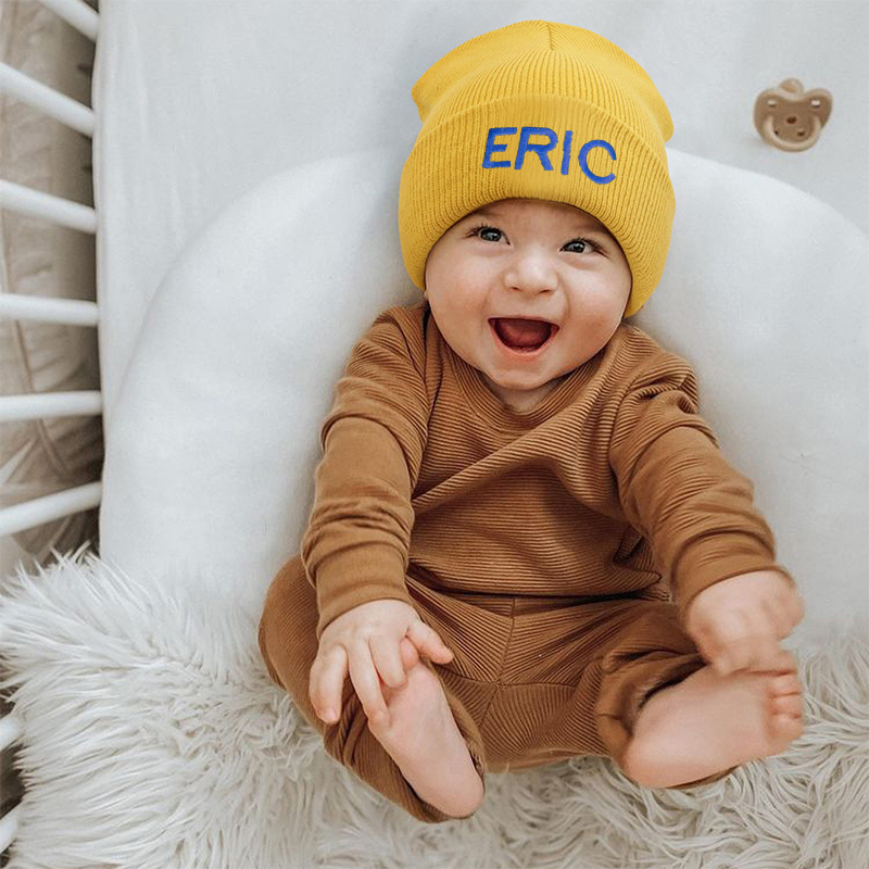 Personalized Embroidery Beanie Hat with Monogram for Comfort & Unique | INKid15