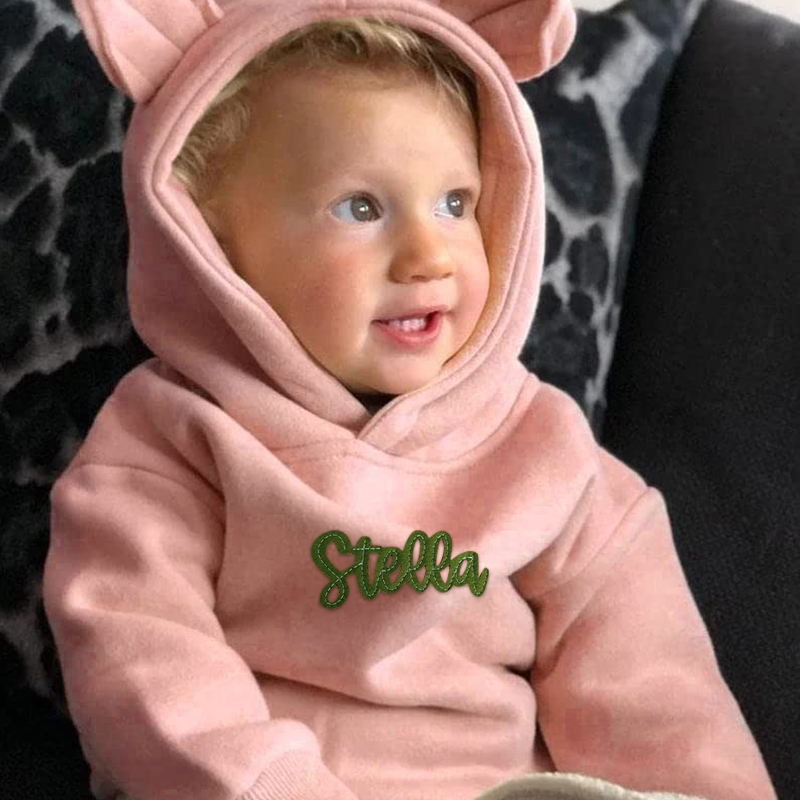 Personalized Hand-Embroidered Kid Cozy Soft Crewneck Sweatshirt | inSweatshirt06