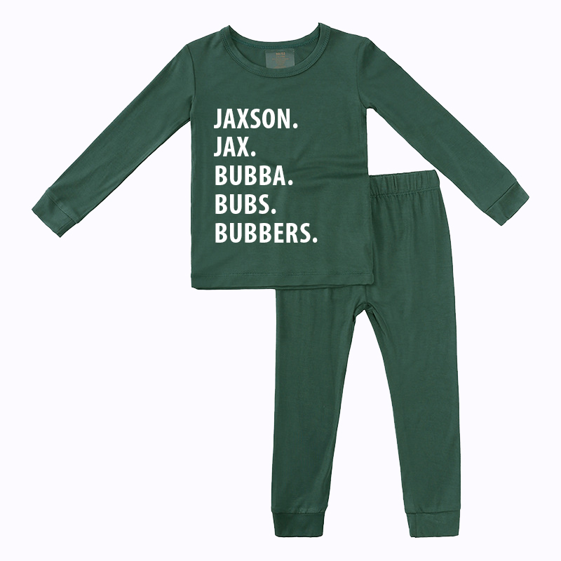 Personalized Cozy Soft Kids Pajama Set | inSet03