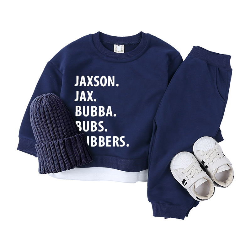 Personalized Kids Color Jogger Set | inSet08 (Beanie and Shoes not inc