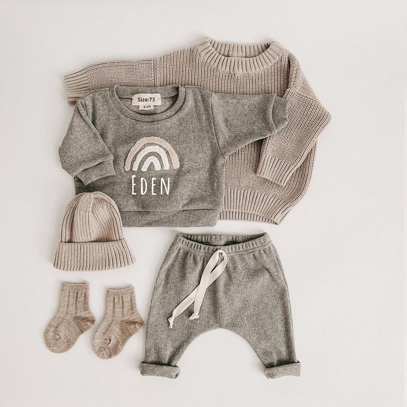 Personalized Kids Cozy Soft Jogger Set | inSet10 (Beanie not included)