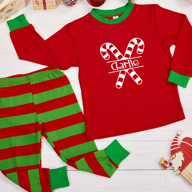 Personalized Kids Christmas Pajamas Set | inSet19
