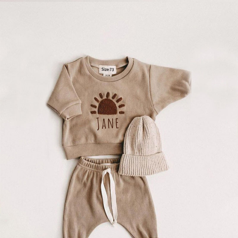 Personalized Kids Cozy Soft Jogger Set | inSet10 (Beanie not included)