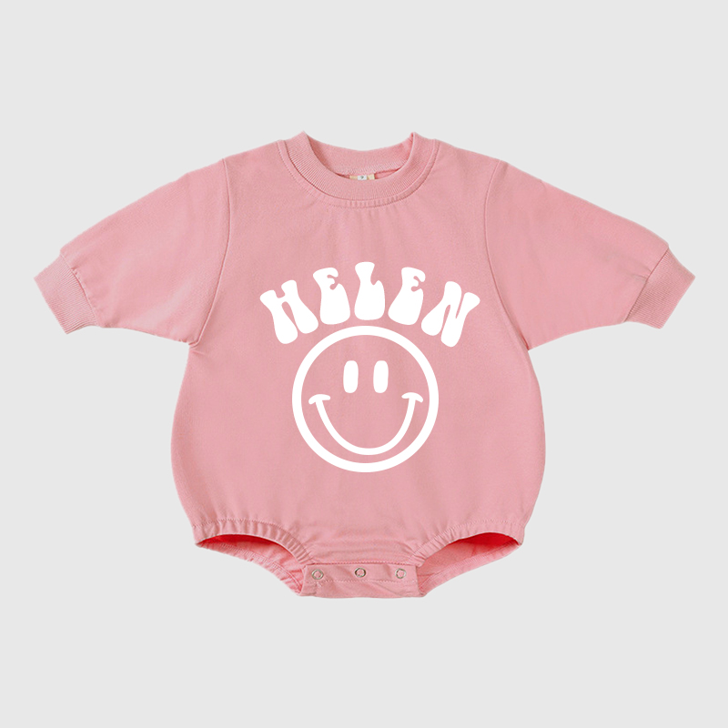 Personalized Kids Cozy Soft Sweatshirt Romper | inRomper04