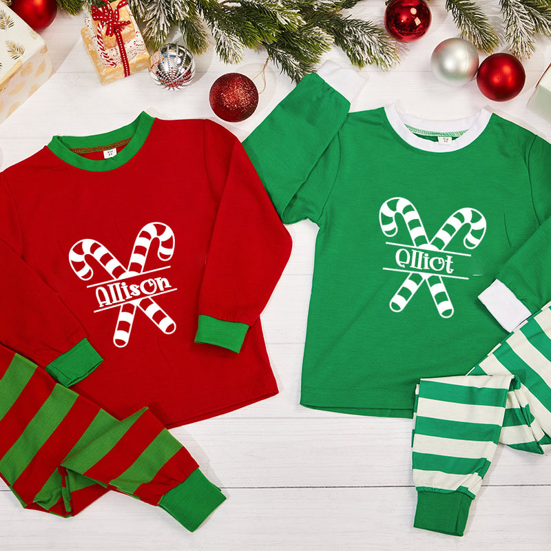 Personalized Kids Christmas Pajamas Set | inSet19