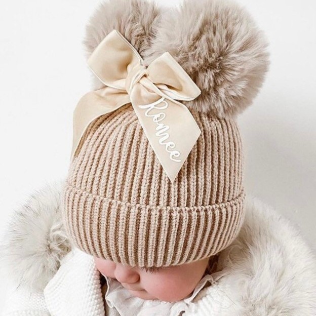 Personalized Kid Pom Pom Hat for Comfort & Unique | INKid03