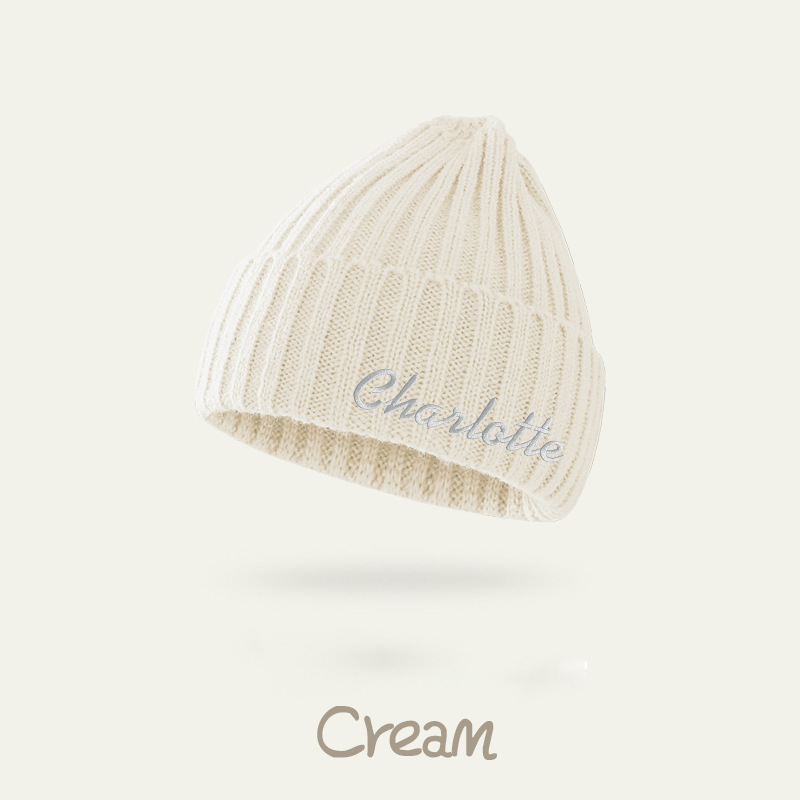 Personalized Embroidery Kid & Adult Color Beanies for Comfort & Unique | INKid04