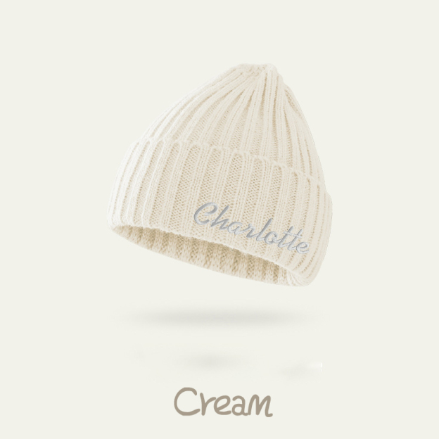 Personalized Embroidery Kid & Adult Color Beanies for Comfort & Unique | INKid04