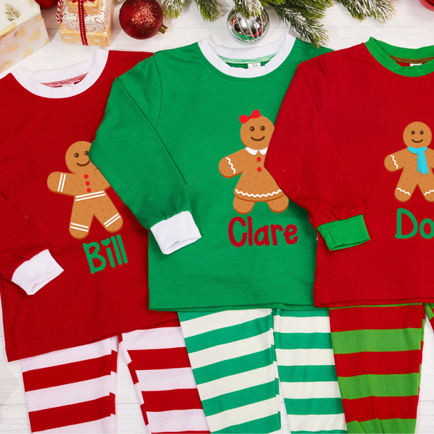 Personalized Kids Christmas Pajamas Set | inSet18