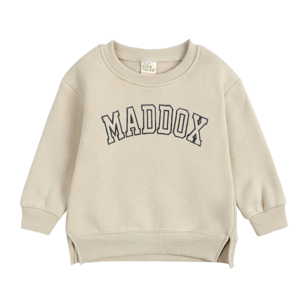 Personalized Embroidered  Kid Cozy Crewneck Sweatshirt | inSweatshirt11