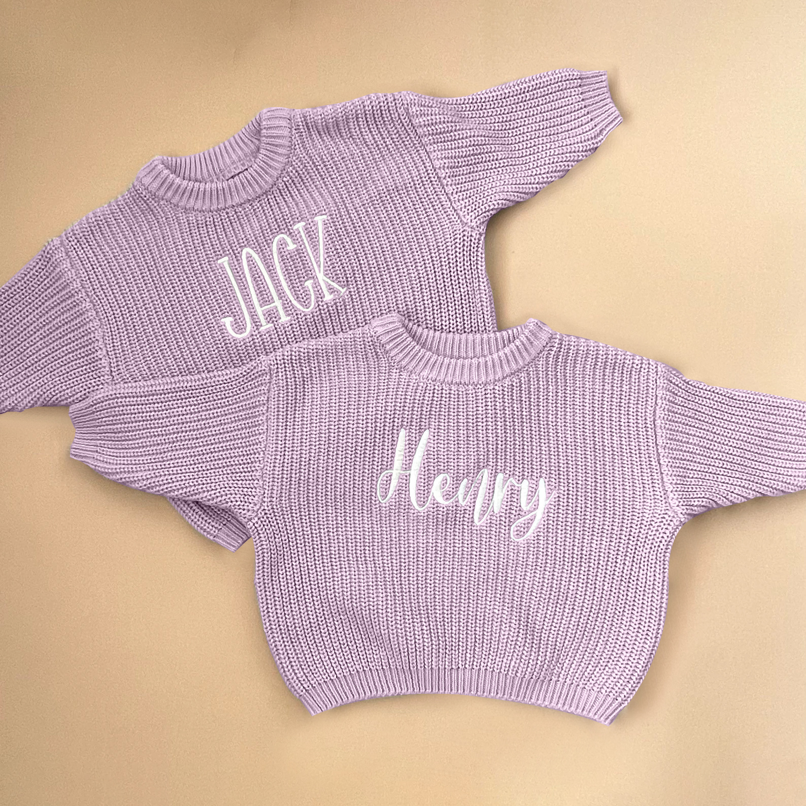 Personalized Embroidered Color Kids Sweater | inSweater01