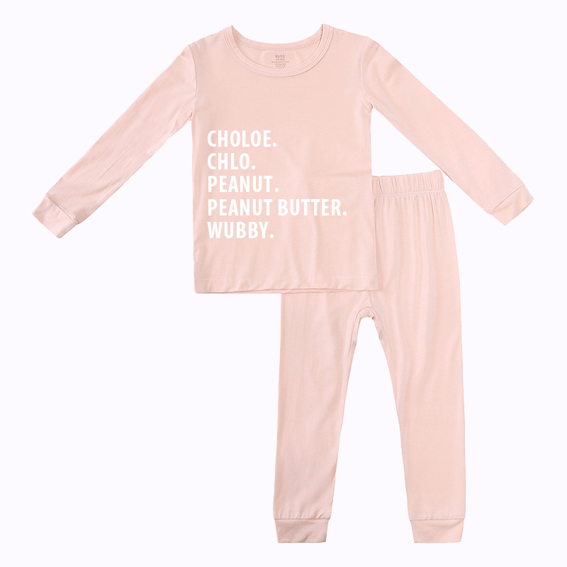 Personalized Cozy Soft Kids Pajama Set | inSet03