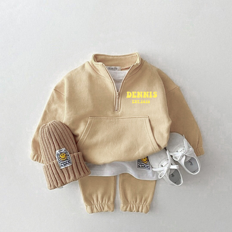 Personalized Kids Cozy 1/4-Zip Set | inSet25 (Beanie and Shoes not included)