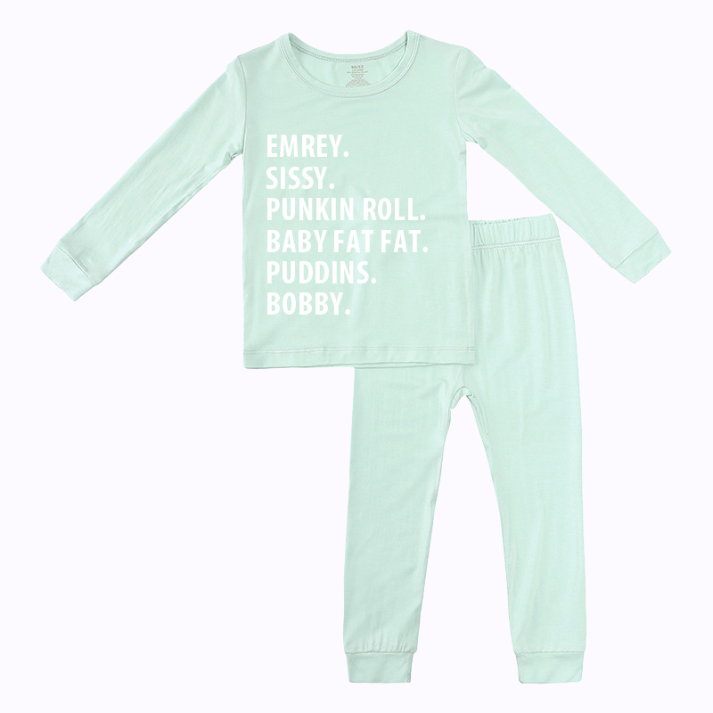 Personalized Cozy Soft Kids Pajama Set | inSet03