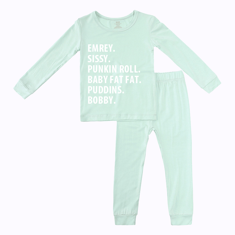 Personalized Cozy Soft Kids Pajama Set | inSet03