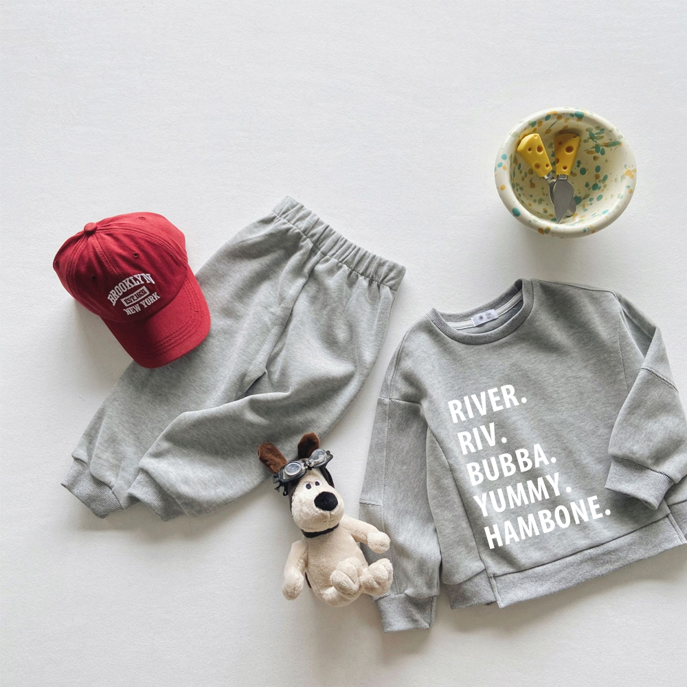 Personalized Kids Color Jogger Set | inSet07(Beanie and Shoes not included)