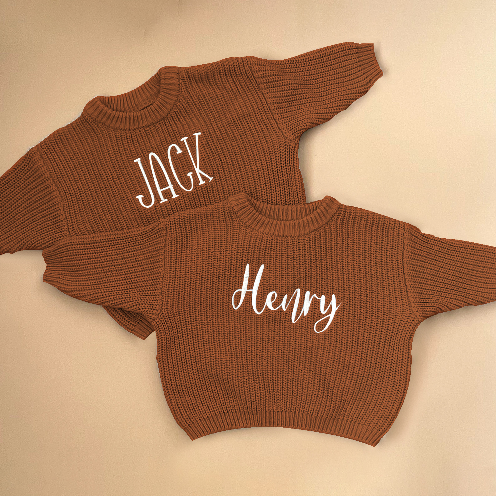 Personalized Embroidered Color Kids Sweater | inSweater01
