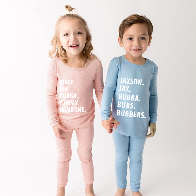 Personalized Cozy Soft Kids Pajama Set | inSet03