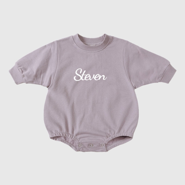 Personalized Kids Cozy Soft Sweatshirt Romper | inRomper02