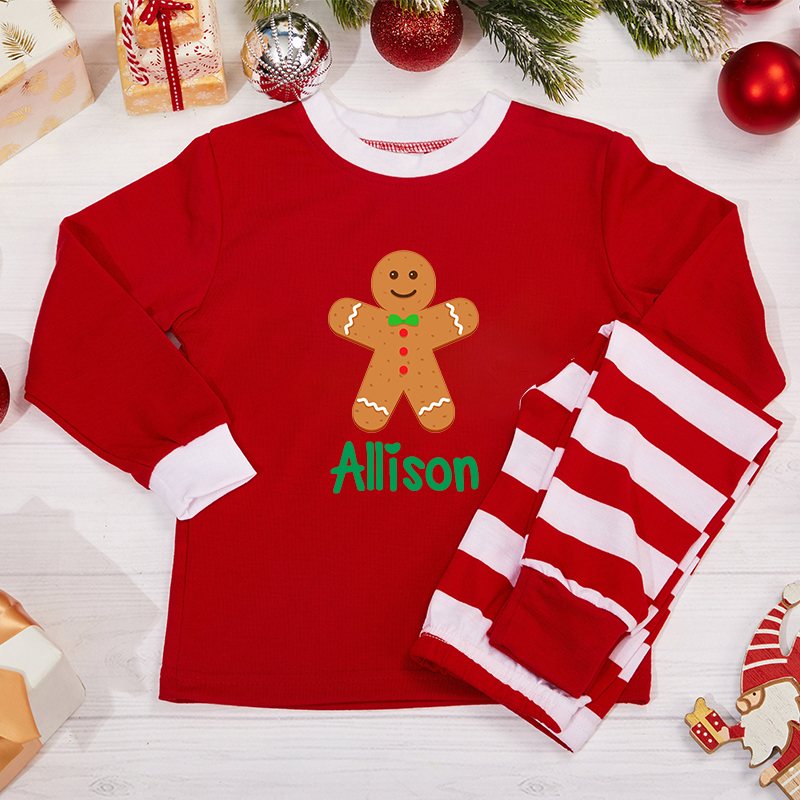Personalized Kids Christmas Pajamas Set | inSet17