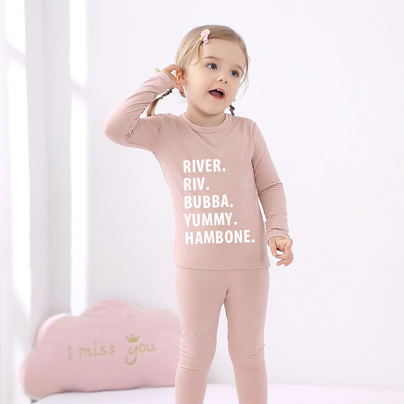 Personalized Cozy Soft Kids Pajama Set | inSet03