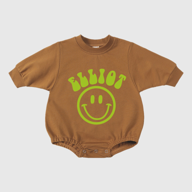 Personalized Kids Cozy Soft Sweatshirt Romper | inRomper04