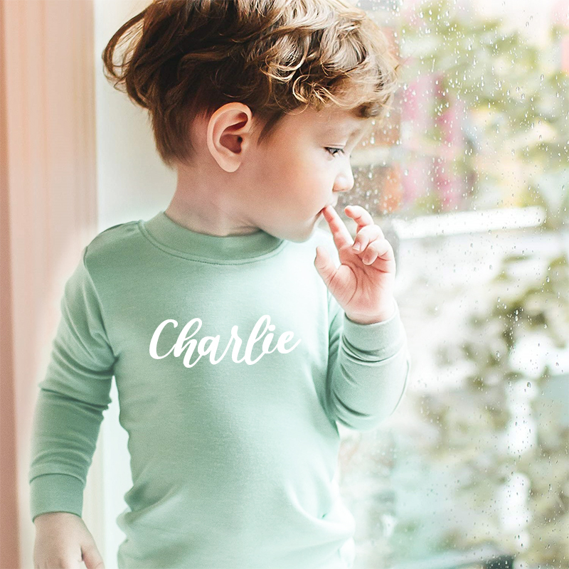 Personalized Cozy Soft Kids Pajama Set | inSet02