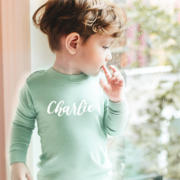 Personalized Cozy Soft Kids Pajama Set | inSet02